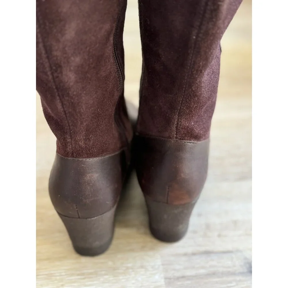UGG Australia Women’s 10 Mischa Boots Brown Waterproof Suede Leather Winter
